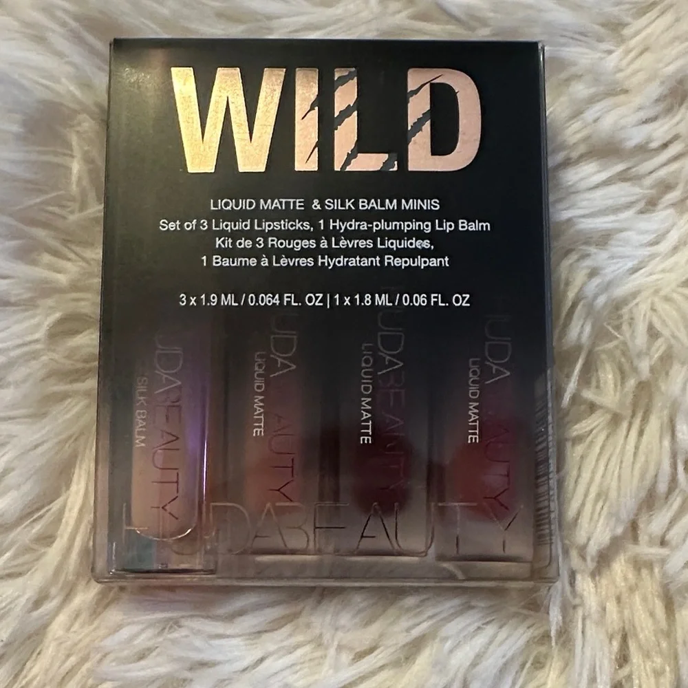 HUDA BEAUTY Wild Liquid Matte & Silk Balm Set